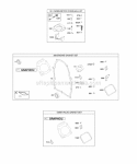 Blower Housing Rewind Starter Diagram and Parts List for 305440-1409-E1  Briggs and Stratton Engine